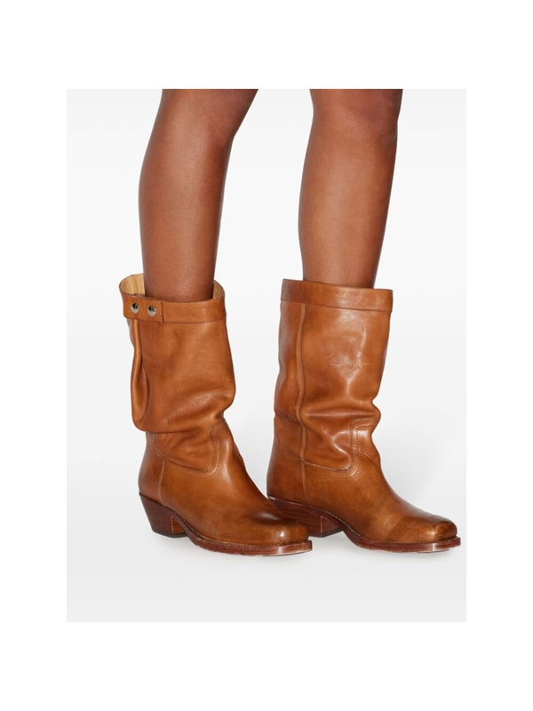 Ademe Leather Ankle Boots