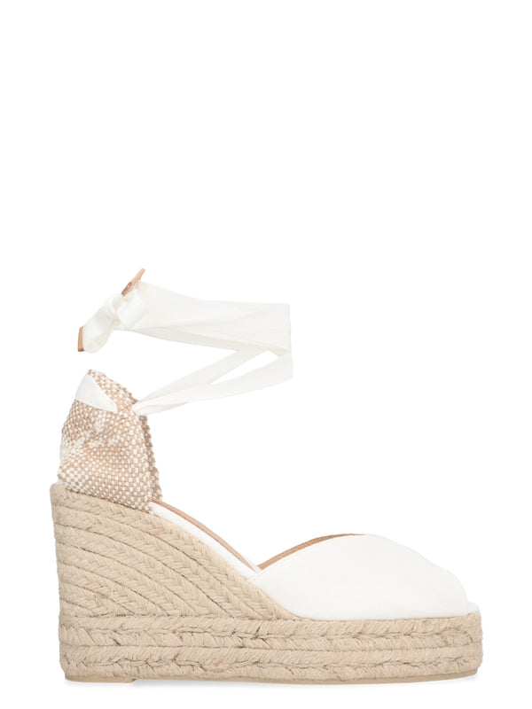 Castañer White Wedge Sandals