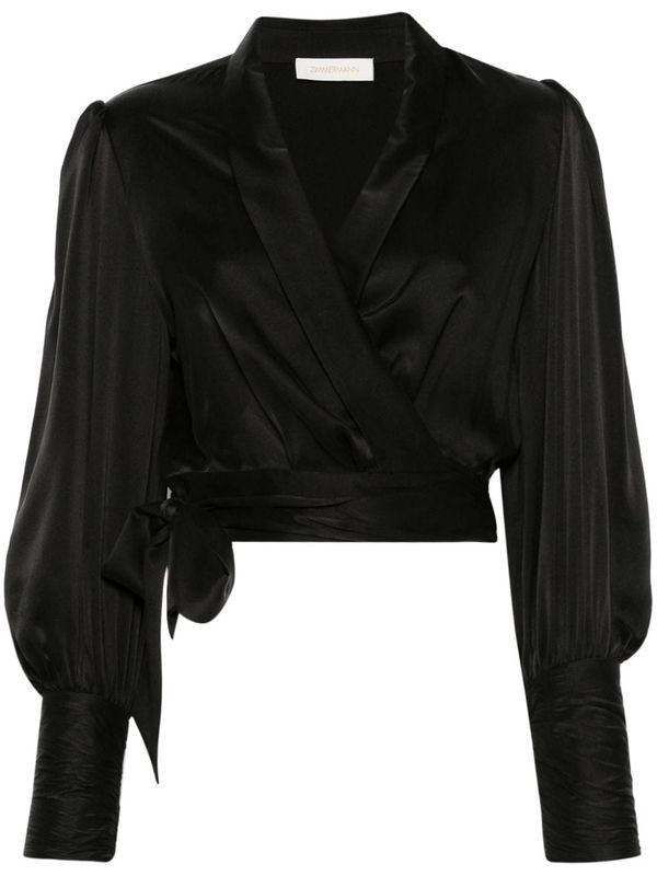 Wrap Silk Blouse