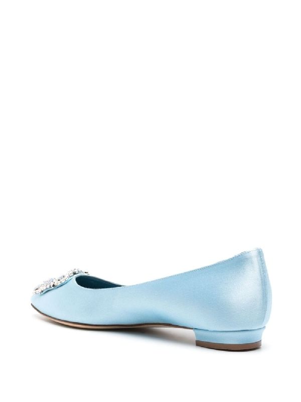 Hangisi Jewel Buckle Flat Shoes