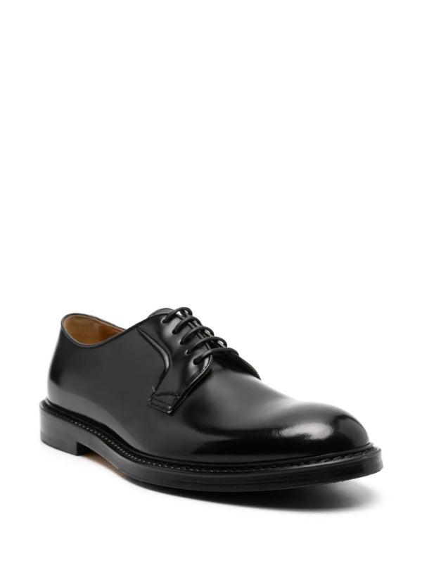 Ducals Black Lace-Up Shoes