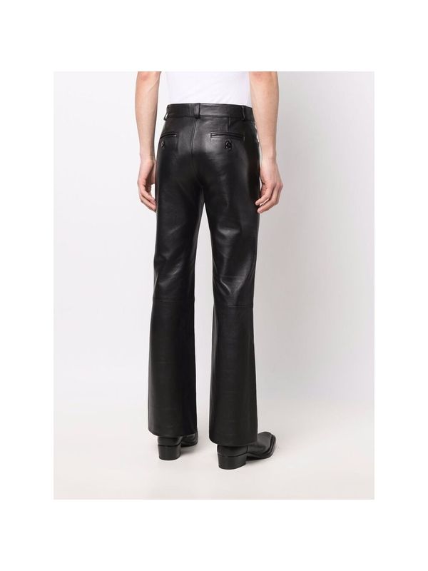 Flare Leather Pants