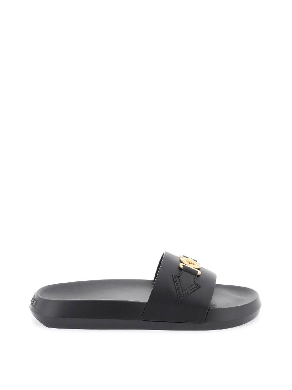 Medusa Leather Slides - Jente