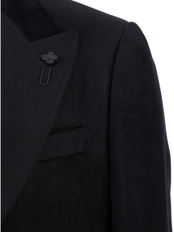 Black Single Velvet Jacket