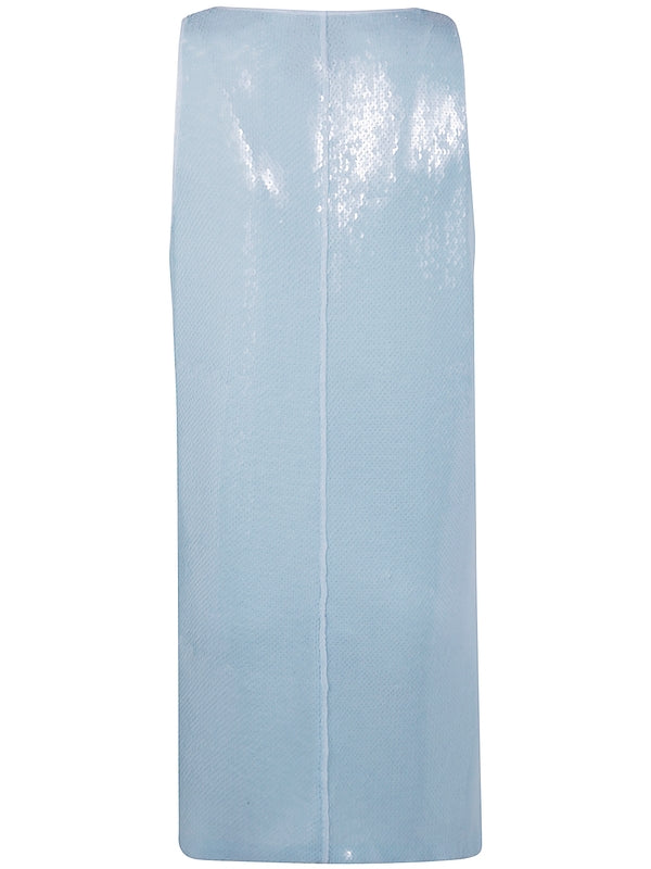 Semi-Couture Sky Blue Midi Dress