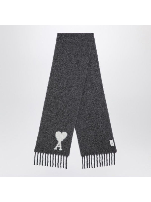 Heart Logo Wool Muffler