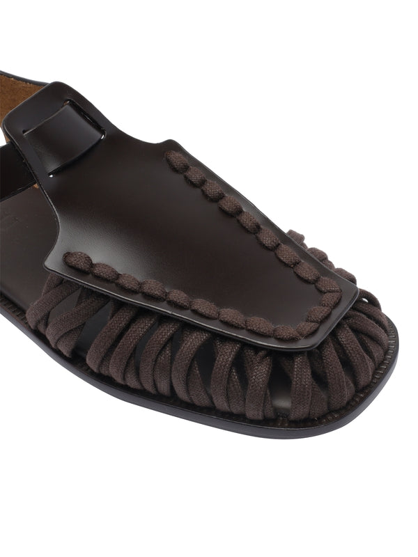 Alaro Leather Cotton Sandal