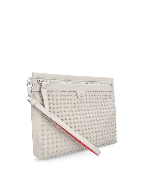 City Spike Leather Clutch