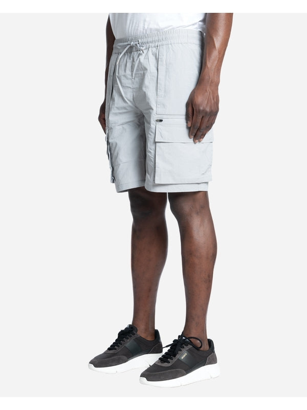 Banding Nylon Cargo Bermuda Shorts