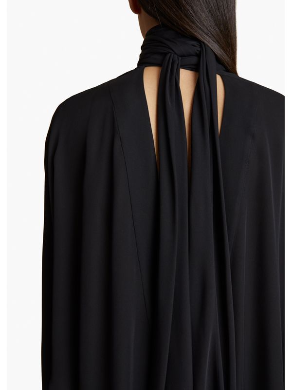 Bex Scarf Neck Silk Blouse