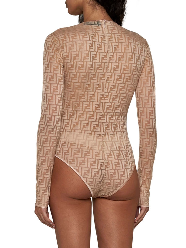 FF Logo Lace Bodysuit