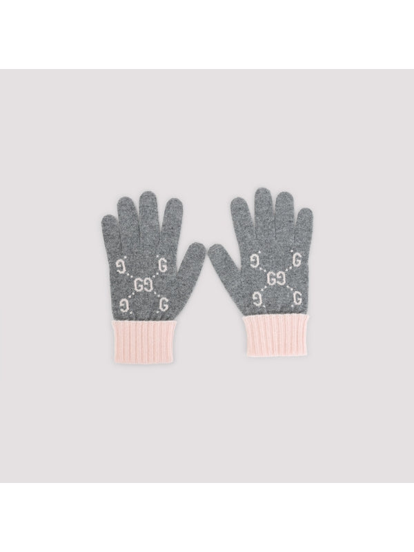 Gucci Grey Wool Gloves