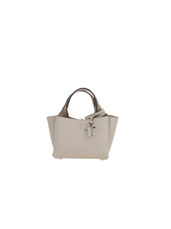 Tod'S Grey Tote Bags