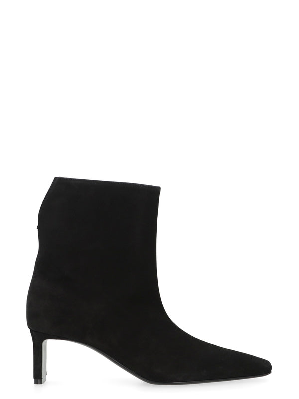 Khaite Black Ankle Boots