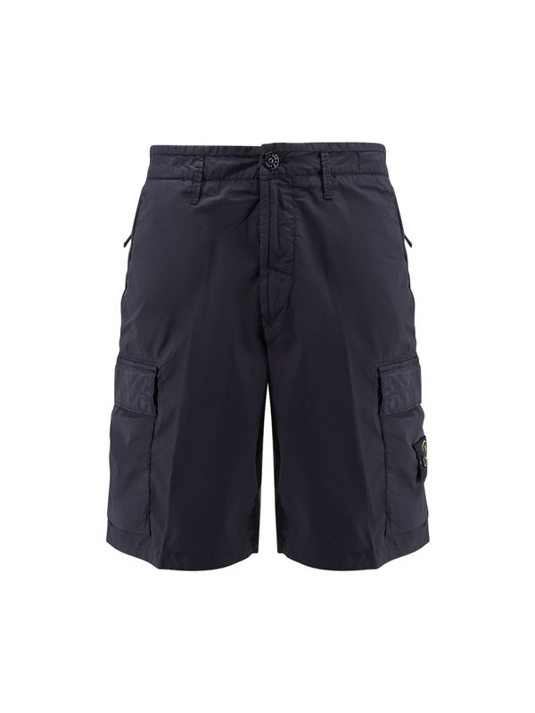 Wappen Patch Cotton Cargo Shorts