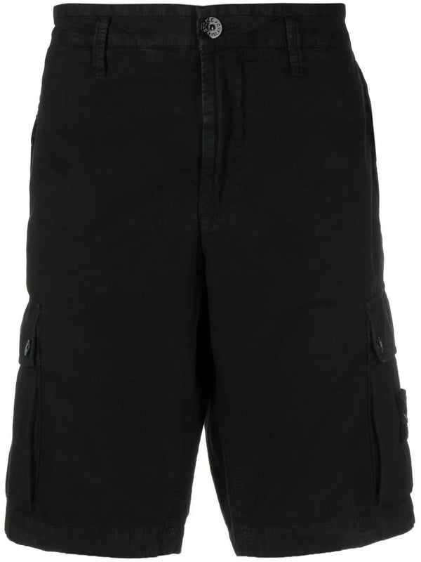 Wappen Patch Cotton Bermuda Shorts