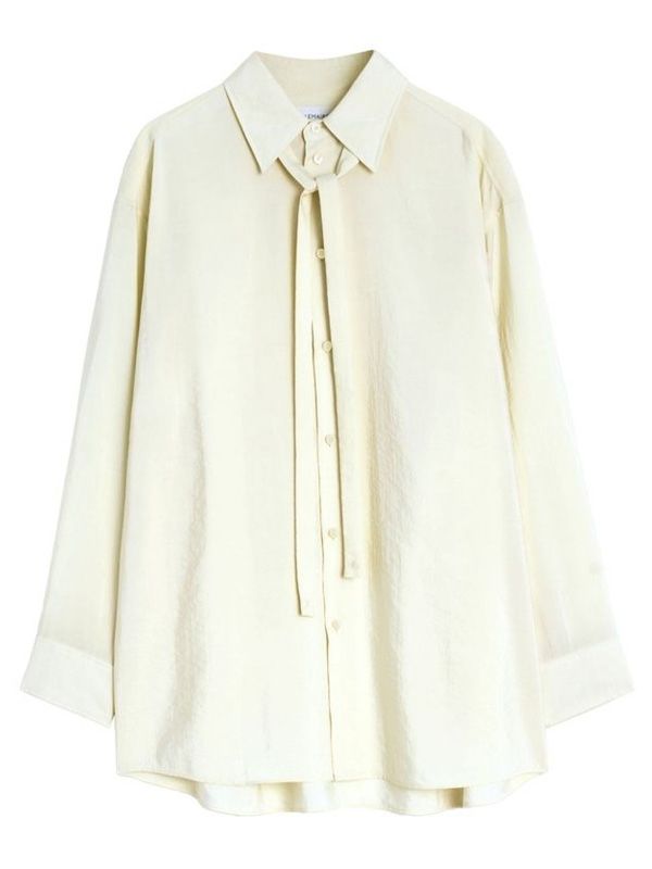 Tie Detail
  Silk Blend Shirt