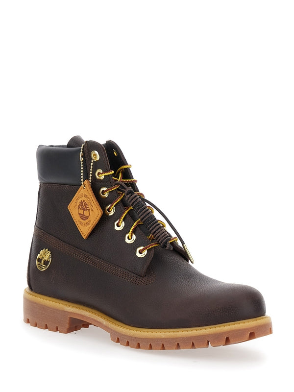 Timberland Brown Lace-Up Boots