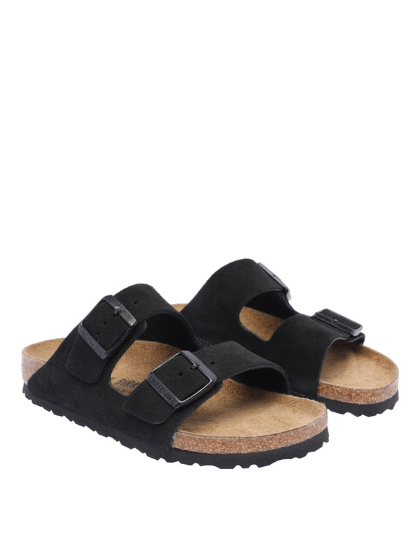 Arizona Buckle Suede Sandals