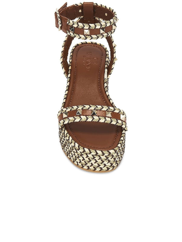 Rockstud Espadrille Wedge Sandal