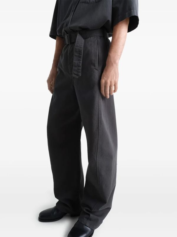 Twisted Belted Denim Pants