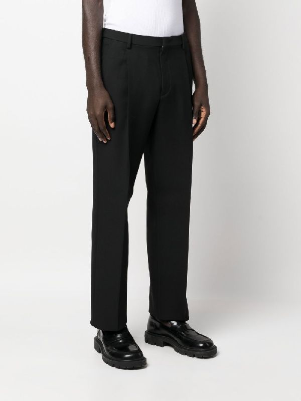 Wool Silk Tailored Pants