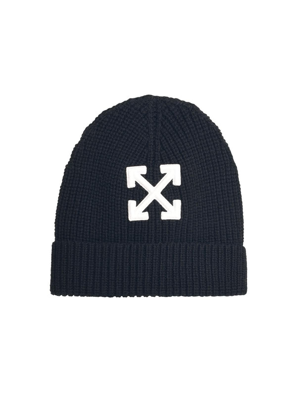 Arrow Embroidered Wool Beanie