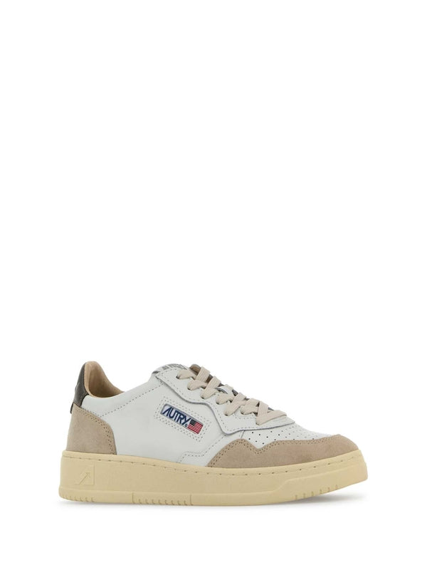Autry Beige Low Top Sneakers
