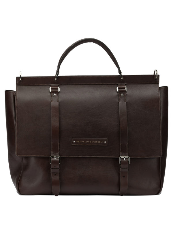 Brunello Cucinelli Brown Brief Case