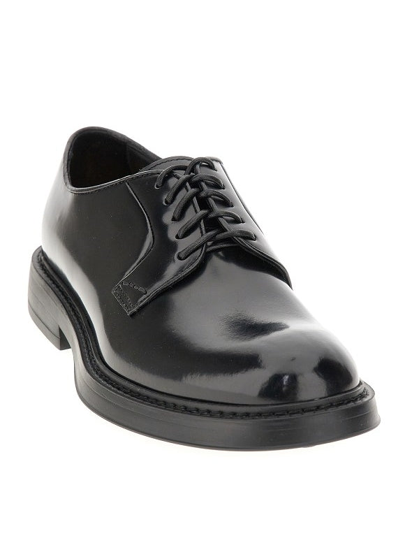 Lace-up Leather Derby Shoes