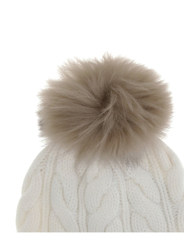 Moncler White Beanies