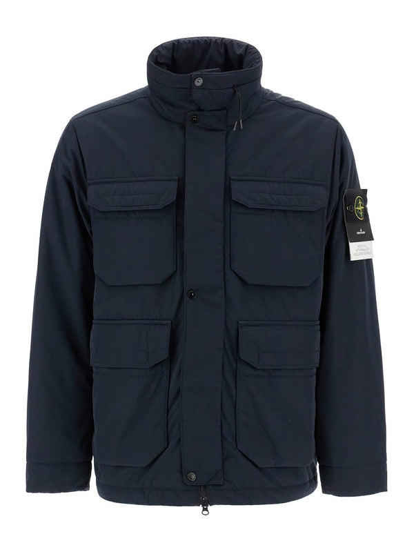 STONE ISLAND - Wappen Patch High-neck Jacket - Jente