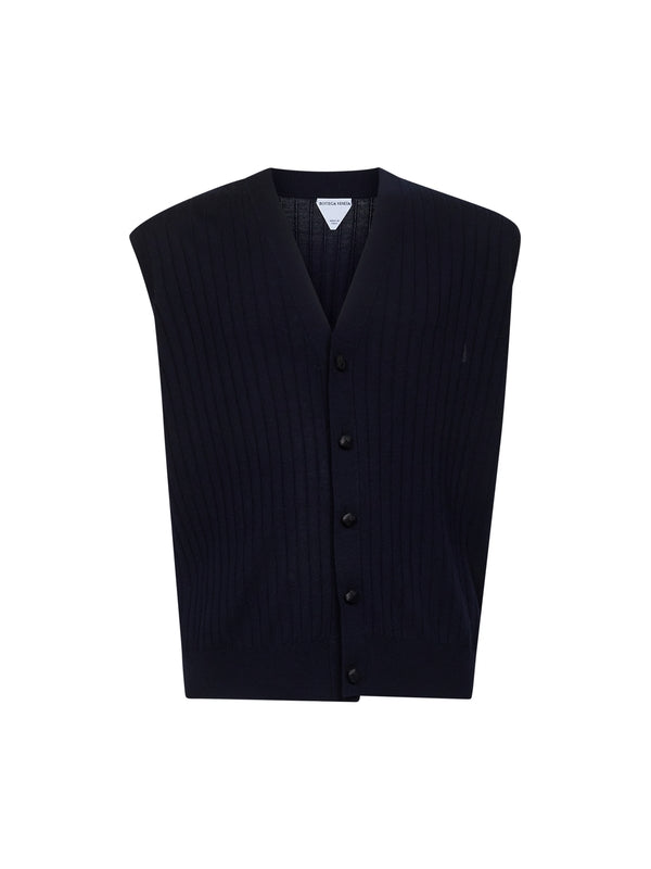 Bottega Veneta Navy Vests