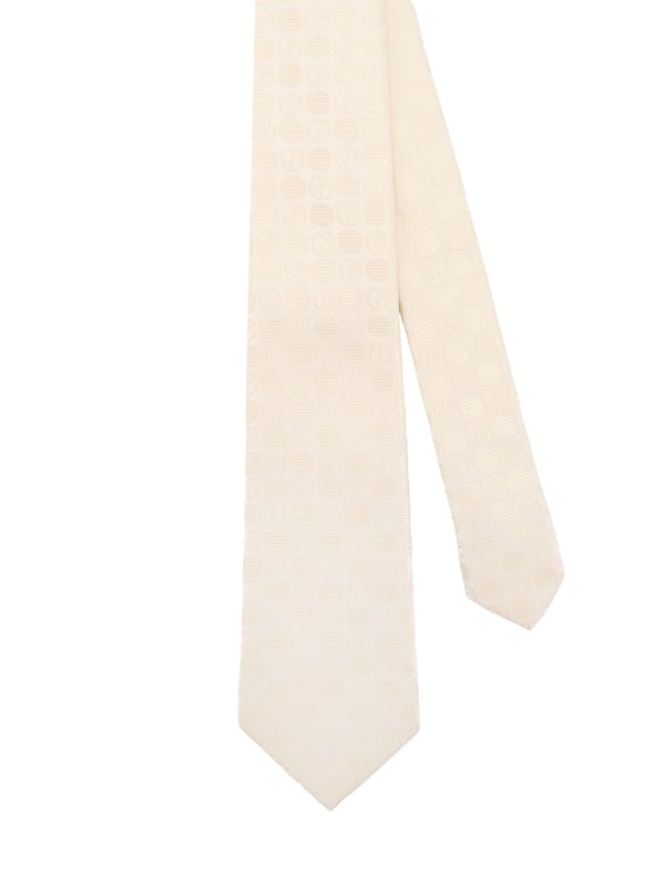 Logo Pattern Silk Tie