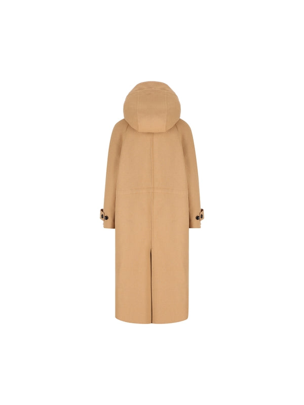 Wool Cashmere Hooded Coat - Jente