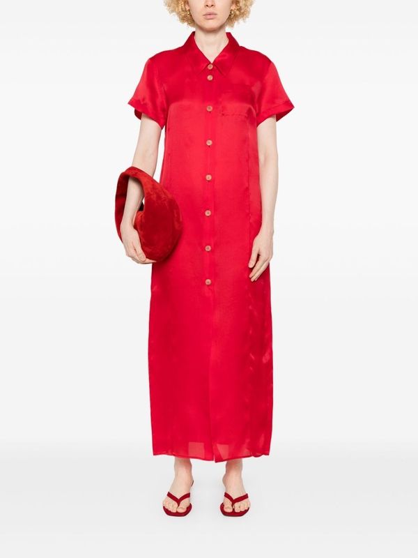 Effy Cotton
  Silk Shirt Long Dress