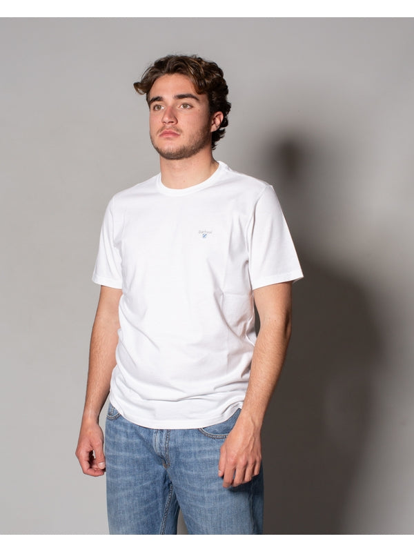 Barbour White Half Sleeve