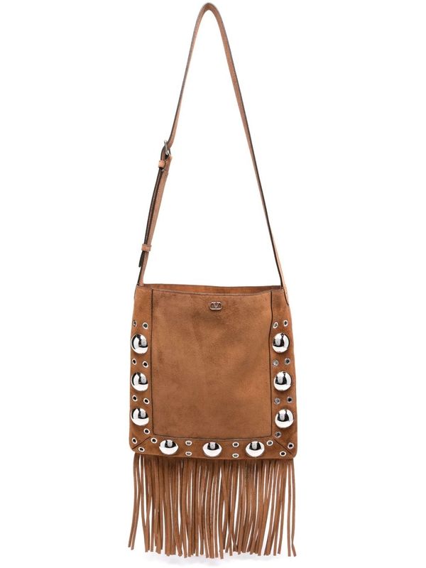 V Logo
  Decoration Fringe Crossbody Bag