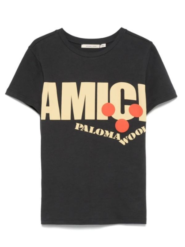 AMICI Logo Printed Short Sleeve T-shirt