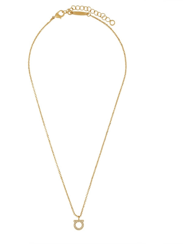 Crystal Gancini Pendant Necklace