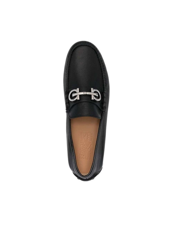 Gancini Accent Leather Driving
  Shoes