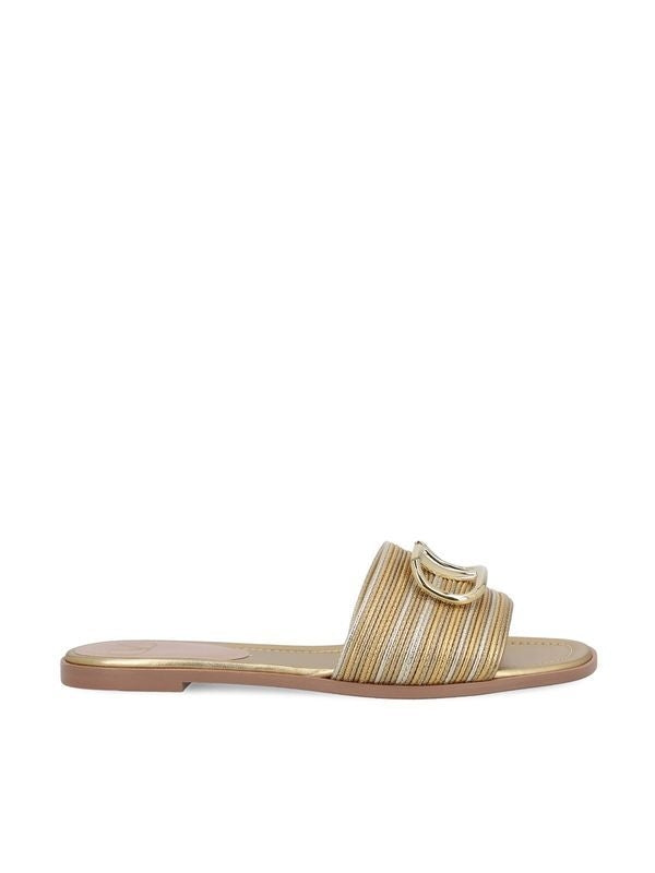 Valentino Gold Slides