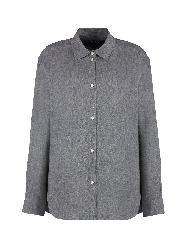 Wool Blending Long Sleeve Shirt