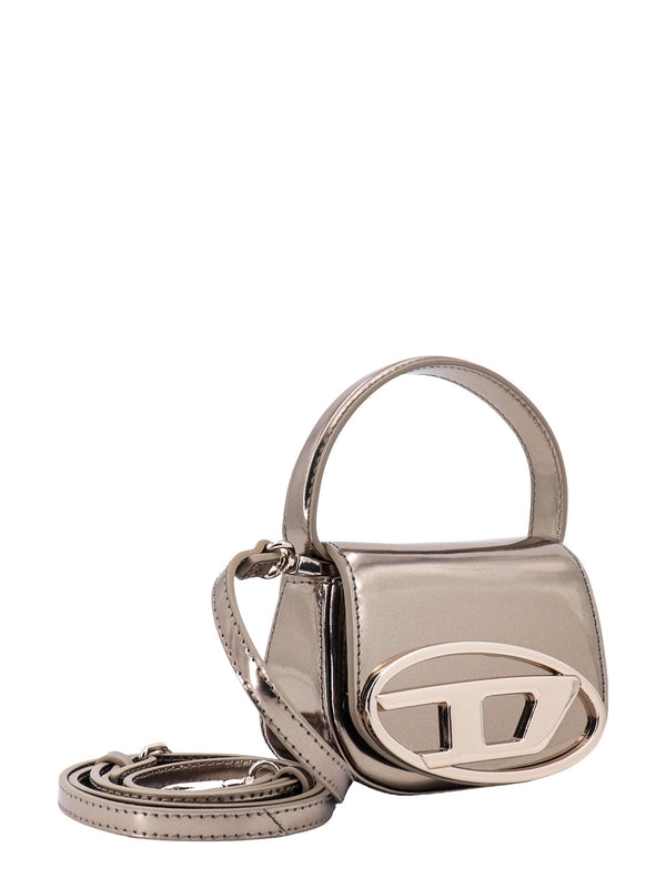 1dr Logo Metallic Leather Micro Bag