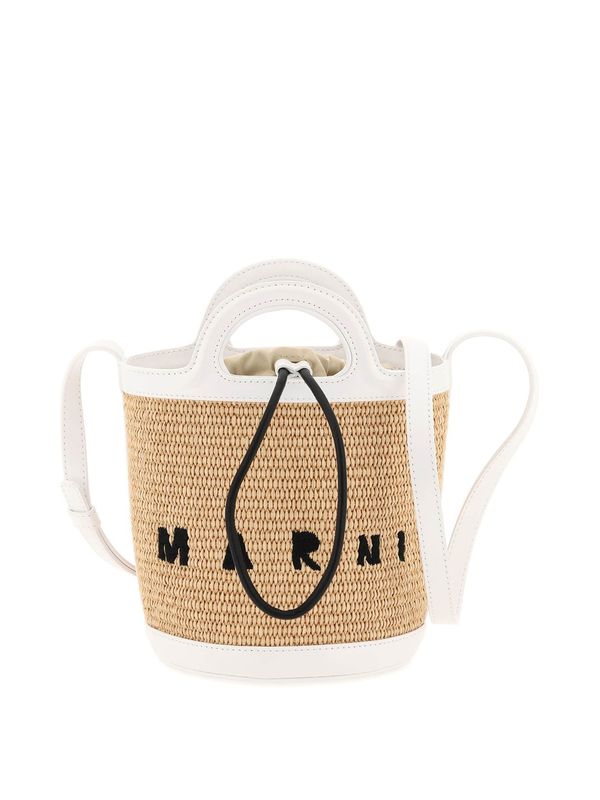 Tropicalia Small Raffia Bucket Bag