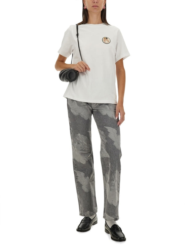 T-SHIRT WITH LOGO Half Sleeve