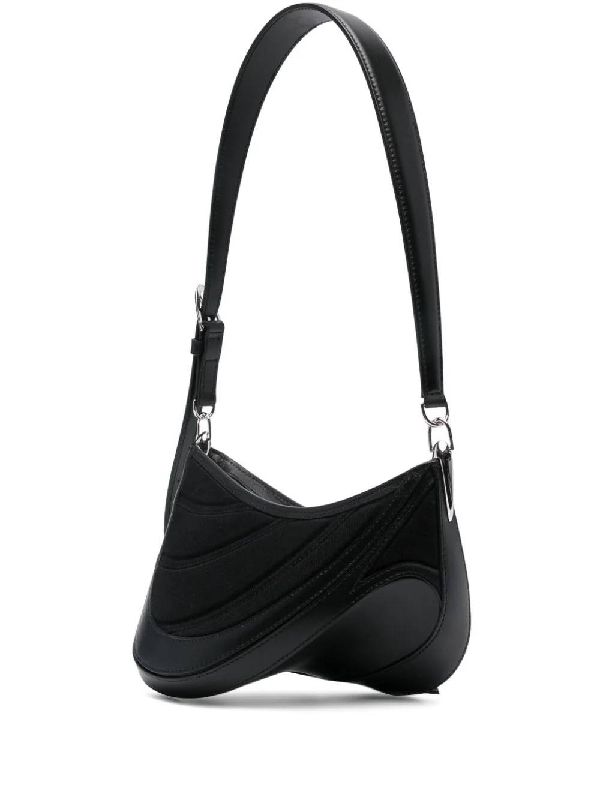 Spiral Curve 01 Panel Small Shoulder Bag