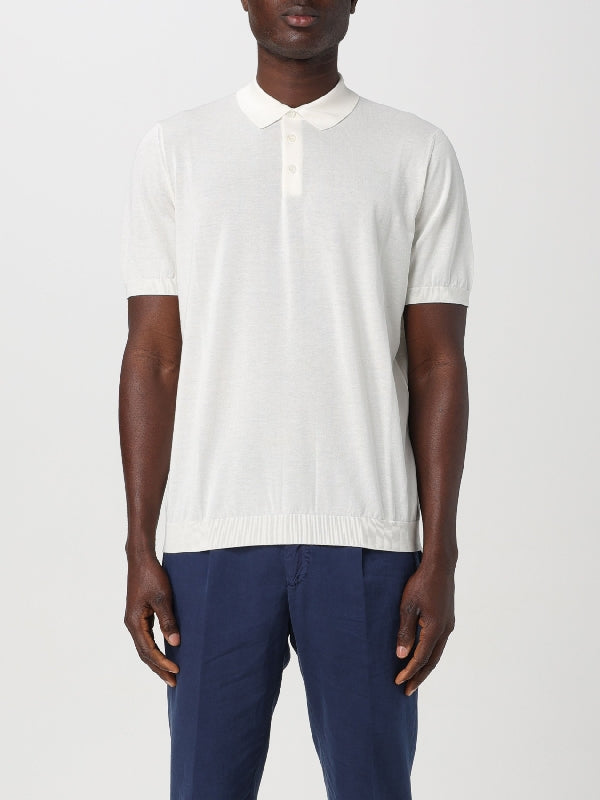 Cotton Knit Polo Shirt