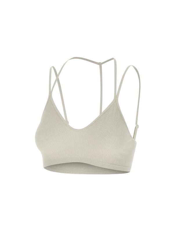 Ribbed Nylon Bralette Top