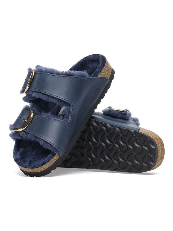 Arizona 扣环绒面革羊毛凉鞋